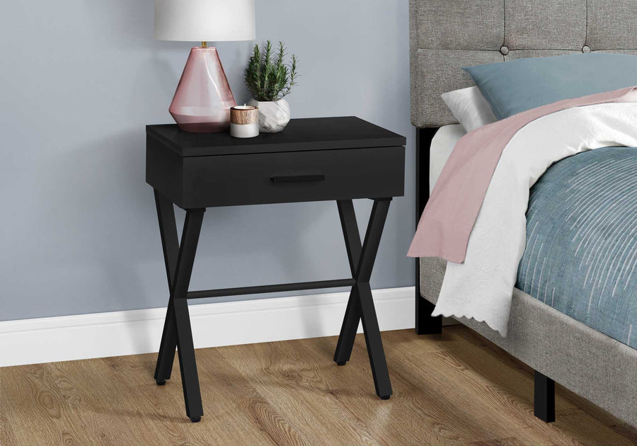 Homeroots Living Room Wolfe Rectangle End Table with Drawer