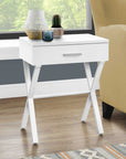 Homeroots Living Room Wolfe Rectangle End Table with Drawer