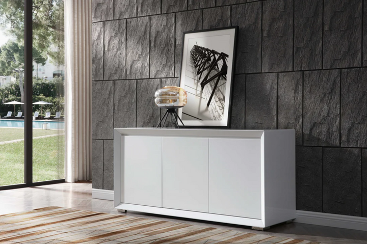RD Home White Ultra-Modern Sideboard & Buffet