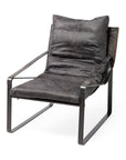 homeroots living room Living Room Industrial Leather Accent Chair for Living Room