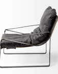 homeroots living room Living Room Industrial Leather Accent Chair for Living Room