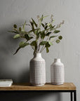 Melrose Home Goods & Essentials Lila White Terra Cotta Vase - Large