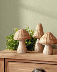 Melrose Home Goods & Essentials Winkle 6", 6.75" & 8.25" Set-of-3 Resin Mushrooms