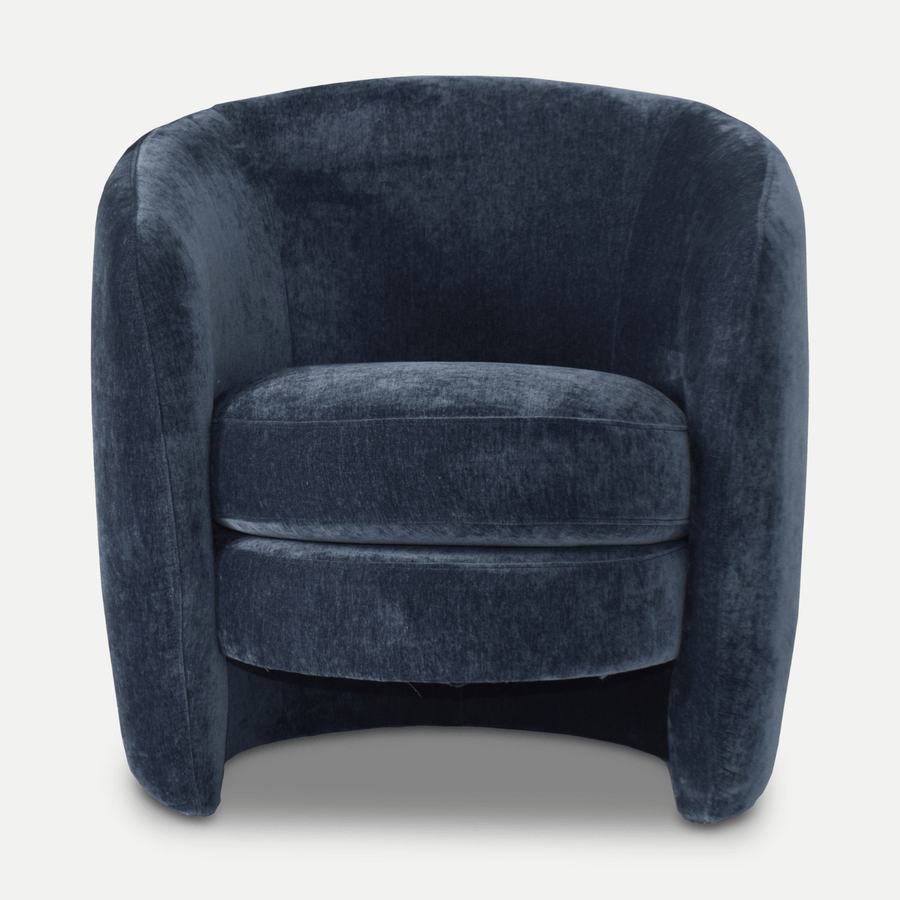 Sagebrook Accent Chair Mirage Barrel Navy-Blue Accent Chair