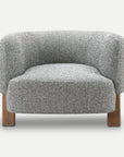 Sagebrook Accent Chair Nova Round-Back Grey & Light Wood Accent Chair
