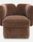 Sagebrook Accent Chair Vertex Shelter-Back Brown Accent Chair