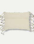 Homeroots Home Decor Jovi 14" x 20" Grid Accent Tassels Lumbar Pillow