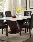 Homeroots Kitchen & Dining Camden Marble Dining Table
