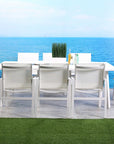 Homeroots Kitchen & Dining Demi Outdoor Aluminum Dining Table