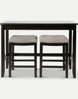 Homeroots Kitchen & Dining Lennon 3-Piece Sofa Table with Counter Stools