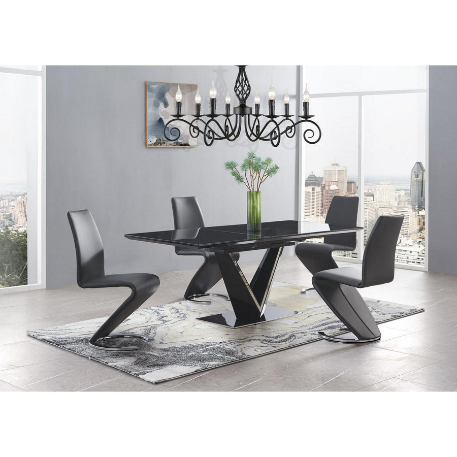 Homeroots Kitchen & Dining Shogun Ultra-Modern Leather Dining Chair