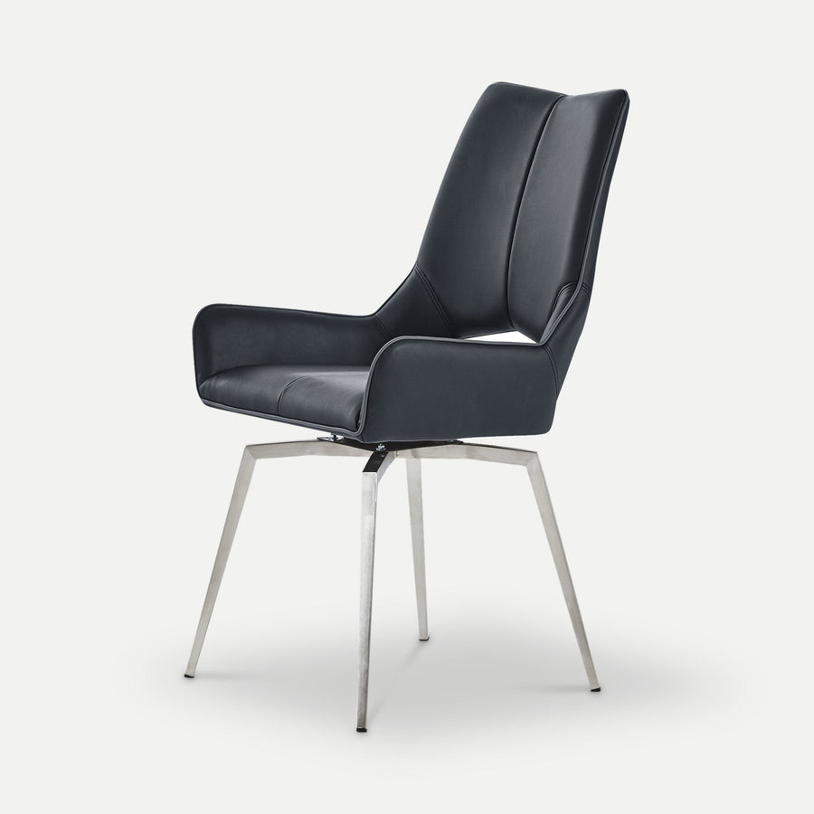 Homeroots Kitchen & Dining Talya Contemporary Leather Dining Chair