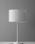 Homeroots Lighting Avi Ultra-Modern Drum Shade Table Lamp