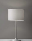 Homeroots Lighting Avi Ultra-Modern Drum Shade Table Lamp