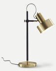 Homeroots Lighting Franklin Black & Gold Adjustable Desk Lamp
