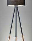 Homeroots Lighting Margo Mid-Century Tripod Floor Lamp