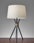 Homeroots Lighting Margo Mid-Century Tripod Table Lamp