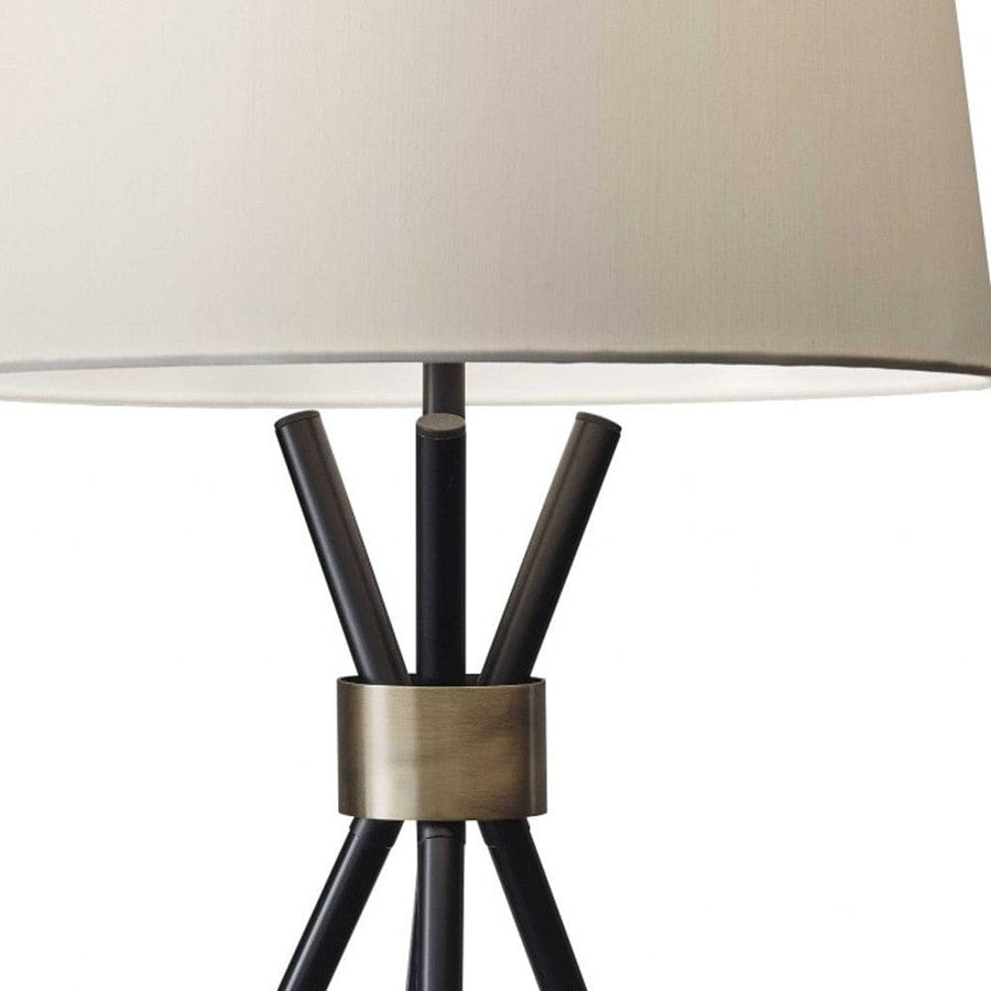 Homeroots Lighting Margo Mid-Century Tripod Table Lamp
