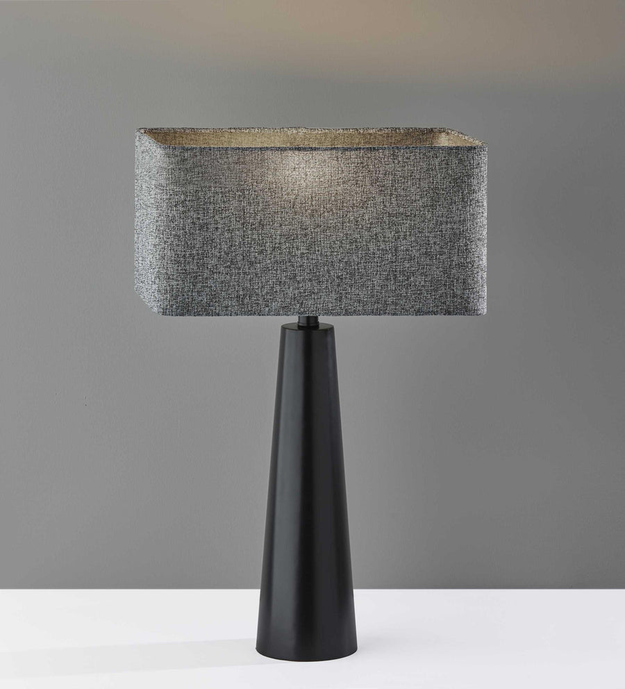 Homeroots Lighting Rowan Rectangle Drum Table Lamp