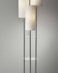 Homeroots Lighting Whitney 3-Light Floor Lamp with Shelves