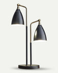 Homeroots Lighting Zeke 2-Light Industrial Modern Desk Lamp