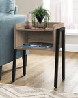Homeroots Living Room Emerson Accent Table with Storage