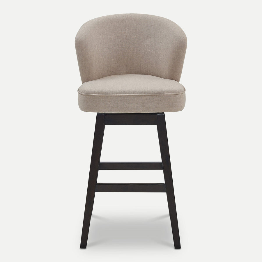 Homeroots Living Room Jane Upholstered Bar Stool with Back