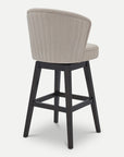 Homeroots Living Room Jane Upholstered Bar Stool with Back