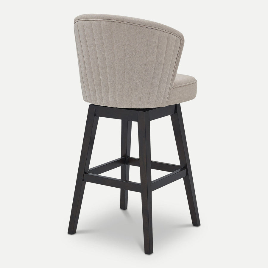 Homeroots Living Room Jane Upholstered Bar Stool with Back