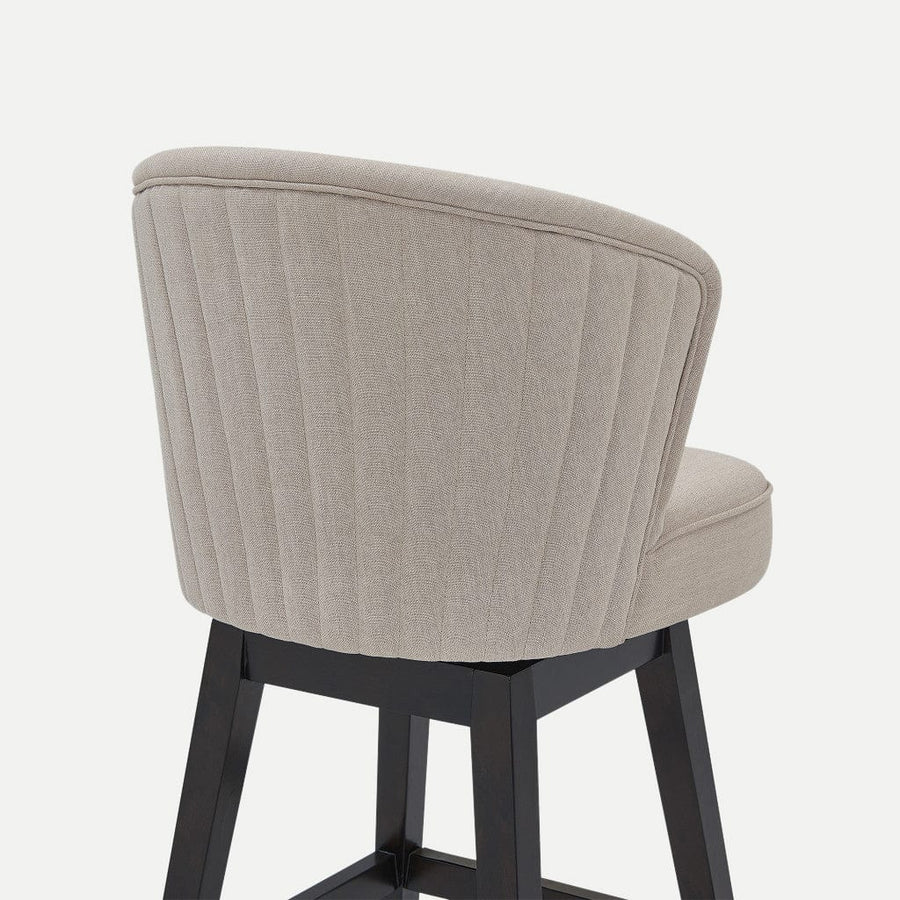 Homeroots Living Room Jane Upholstered Bar Stool with Back