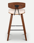 Homeroots Living Room Margo Mid-Century Modern Bar Stool