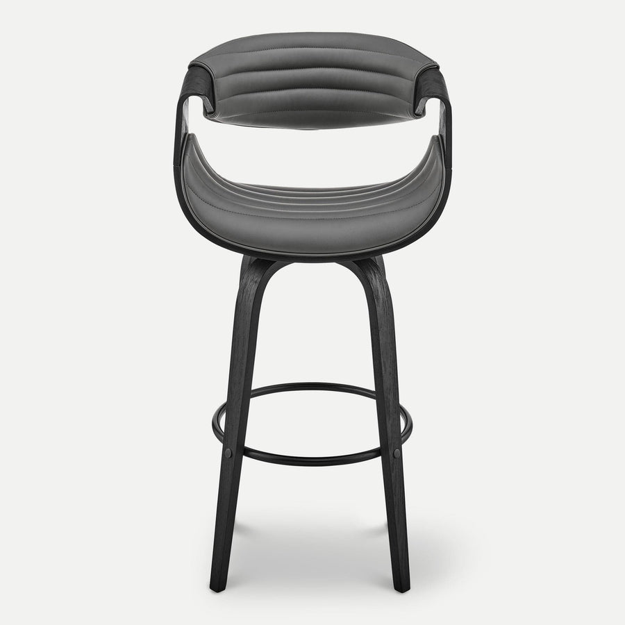 Homeroots Living Room Nova Retro Bar Stool with Back