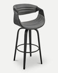 Homeroots Living Room Nova Retro Bar Stool with Back