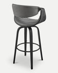 Homeroots Living Room Nova Retro Bar Stool with Back