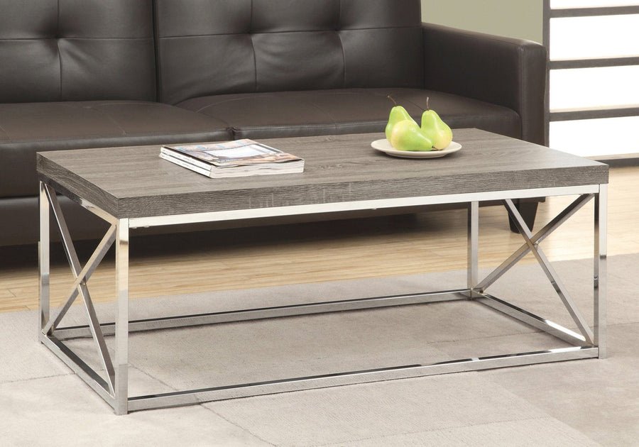 Homeroots Living Room Quinn Coffee Table with X-Shape Frame