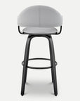 Homeroots Living Room Spencer Modern Wooden Bar Stool with Back