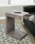 Homeroots Living Room Spencer U-Shape Accent Table with Drawer