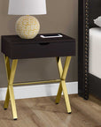 Homeroots Living Room Vince Rectangle End Table with Drawer