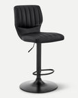 Homeroots Living Room Wells Swivel Chair Bar Stool with Back