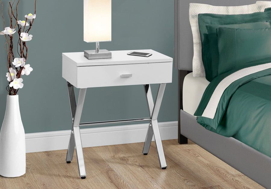 Homeroots Living Room Winston Rectangle End Table with Drawer