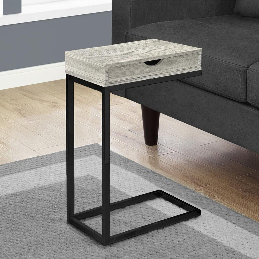 Homeroots Living Room Wyatt U-Shape Accent Table with Drawer