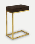 Homeroots Living Room Wyatt U-Shape Accent Table with Drawer