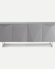 Homeroots Living Room Wynonna 4-Door Metal Sideboard & Buffet Cabinet