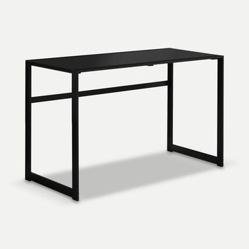 Homeroots Office Adam Minimalist-Modern Tempered Glass Desk