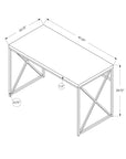 Homeroots Office Della Home Office X-Frame Writing Desk