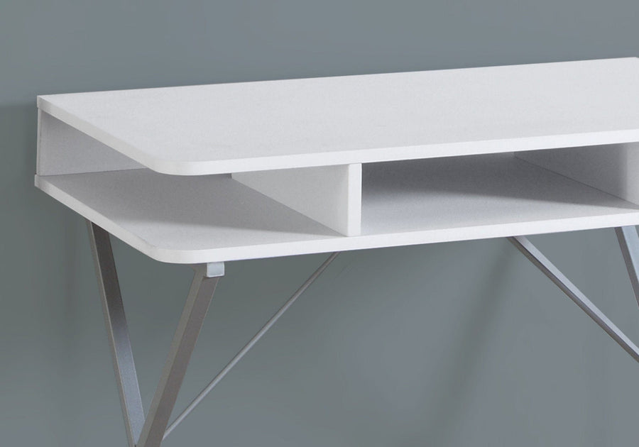 Homeroots Office Emma X-Frame Standing Desk for Small Spaces