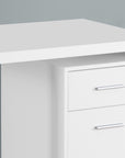 Homeroots Office Francesco Writing Desk with Storage Drawers