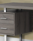 Homeroots Office Frank Modern-Farmhouse Storage Desk with Drawers