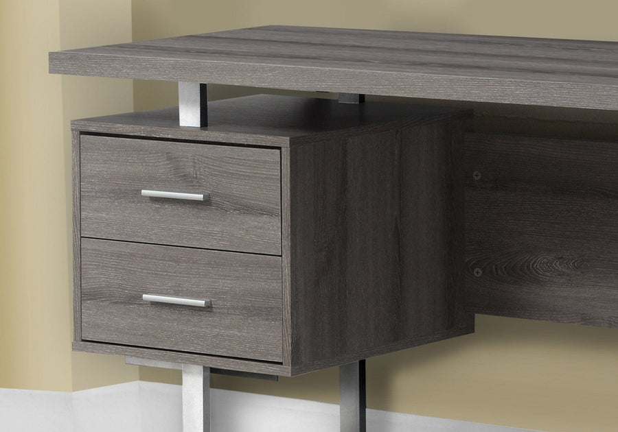 Homeroots Office Frank Modern-Farmhouse Storage Desk with Drawers
