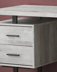 Homeroots Office Frank Modern-Farmhouse Storage Desk with Drawers